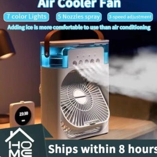 Multifunctional five-hole humidification fan